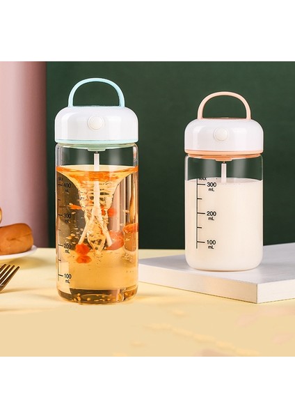 Stil 2 Bir Pipet 380ML 380ML Elektrikli Protein Shaker Şişe Kadın Otomatik Kendini Karıştıran Kahve Fincanı Seyahat Kupa Karıştırma Içecek Formülü Mikser Kız Hediye (Yurt Dışından)