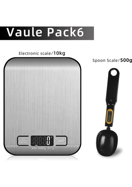 10KG Kaşık Terazisi B Dijital Mutfak Terazisi, LCD Ekran 1g/0.1oz Hassas Paslanmaz Çelik Gıda Ölçeği Pişirme Pişirme Tartı Terazileri Elektronik (Yurt Dışından) fiyatları