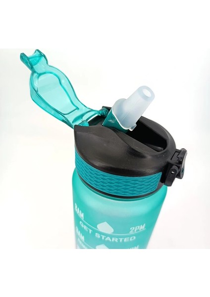1 Adet Siyah 1l 1 Litre Su Şişesi Motivasyon Spor Su Şişesi Sızdırmaz Içme Şişeleri Açık Seyahat Spor Salonu Fitness Sürahiler Mutfak Için (Yurt Dışından) fırsatları