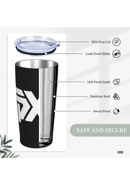 Çoklu 20 Oz Golf Lover Bardak, Saman ve Kapaklı Paslanmaz Çelik Kupa Soğuk ve Sıcak Kahve Için Çift Duvar Vakum Yalıtımlı 20OZ (Yurt Dışından) indirimleri