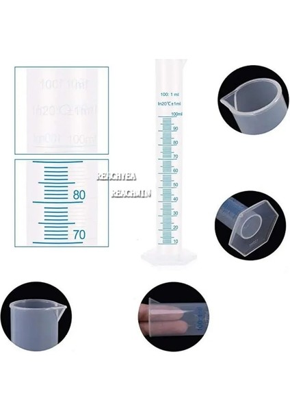 50ML 1 Adet 10/25/50/100/250/500ML Plastik Ölçüm Silindiri Laboratuvarı Mezun Silindir Kimya Laboratuvarı Standart Ölçüm Kabı (Yurt Dışından) indirimleri