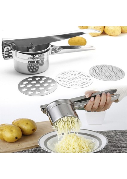 Patates Ezicileri Patates Ezicileri Paslanmaz Çelik Patates Ezici Ticari Patates Ezici Ağır Hizmet Büyük Patates Domates ve Daha Fazlası Için Uygun (Yurt Dışından)