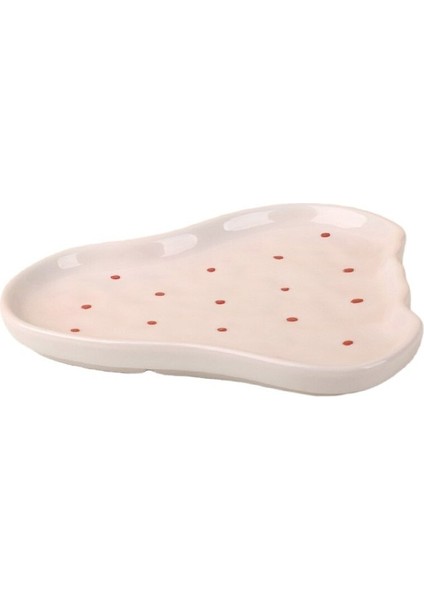 Çilek Tabağı 400 ml Çilek Kase Kawaii Kahvaltı Kupa Bardak Seramik Tabak Yemekleri Depolama Sevimli Tatlı Salata Kasesi Mikrodalga Güvenli Yemek Takımı (Yurt Dışından)