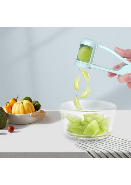 Üzüm Dilimleyici Üzüm Dilimleme Araçları Kiraz Meyve Splitter Mutfak Aksesuarları Paslanmaz Çelik Hızla Ergonomik Kolu Çilek Kesici (Yurt Dışından) indirimleri