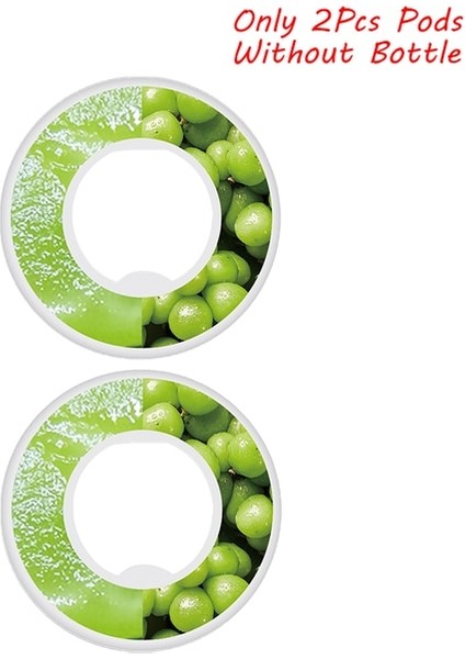 Üzüm Baklaları (2 Adet) 0.65L Su Şişesi Hava Aromalı Kokulu Su Bardağı Açık Hava Sporları Için Spor Su Şişesi Moda Samanlı Su Bardağı Lezzet Kapsülleri (Yurt Dışından)