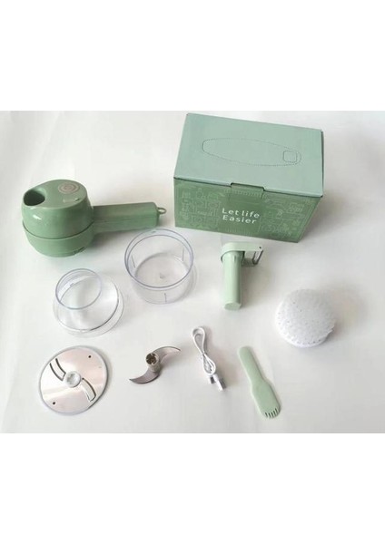 01 Mutfak Eşyası Sebze Kesici Seti Taşınabilir Elektrikli Taşınabilir El Pişirme Makinesi Uygun El Elektrikli Kablosuz (Yurt Dışından)