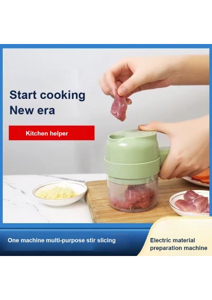 01 Mutfak Eşyası Sebze Kesici Seti Taşınabilir Elektrikli Taşınabilir El Pişirme Makinesi Uygun El Elektrikli Kablosuz (Yurt Dışından) modelleri