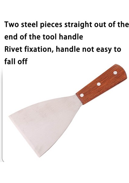 C 21KIZARTMA Spatulası Ahşap Saplı Kesici Kullanışlı Kazıyıcı Kürek Geniş Uygulama Kesme Aleti Pas Önleyici Spatula Aksesuarları C-21KIZARTMA (Yurt Dışından) fiyatları