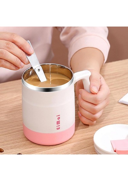 Paslanmaz Çelik Kahve Kupa Yalıtımlı Kupa Kapaklı Kaşık Çift Duvar Isıya Dayanıklı Çıkarılabilir Taban Kahve Kadehi Drinkware (Yurt Dışından) modelleri