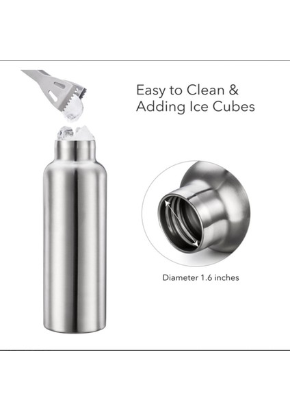 500 ml Paslanmaz Çelik Su Şişesi Sızdırmaz Tek Duvar Büyük Kapasiteli Geniş Ağızlı Sıcak Soğuk Su Şişesi Drinkware (Yurt Dışından) modelleri