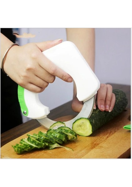 02 Çok Fonksiyonlu Paslanmaz Çelik Yuvarlak Haddeleme Sebze Doğrama Dairesel Mutfak Bıçağı Pizza Et Kek Kesici Mutfak Aracı (Yurt Dışından) fiyatları