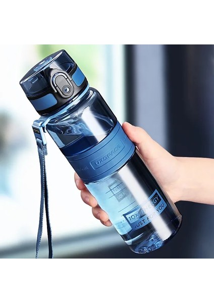 Clitoria Mavi 1500 ml 1l 1.5l 2l Fitness Spor Su Şişesi Büyük Kapasiteli Çevre Dostu Plastik Taşınabilir Sızdırmaz Shaker Meyveli Içecek Şişesi Bpa Ücretsiz (Yurt Dışından)