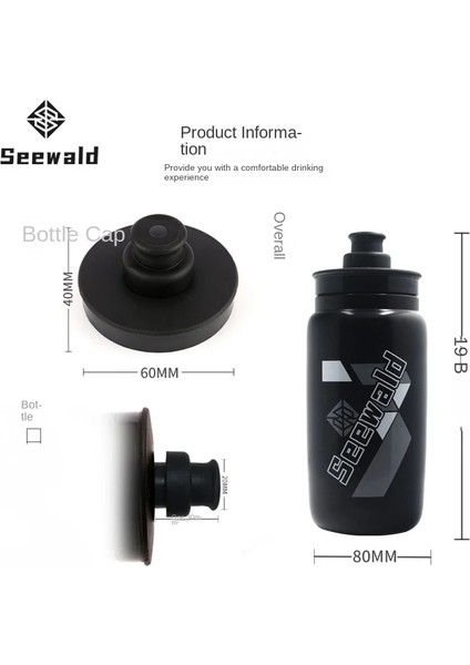Biange Yeşil 550 ml Açık Spor Şişe 550 ml Bisiklet Sürme Sıkma Tipi Su Şişesi Su Bardağı Gıda Sınıfı Malzeme (Yurt Dışından)