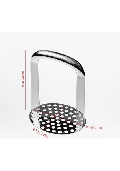 Patates Ezici Patates Ezici Paslanmaz Çelik El Ezmek Sebze Meyve Basın Makinesi Mutfak Meyve Sebze Araçları Için Manuel Patates Ezici (Yurt Dışından)