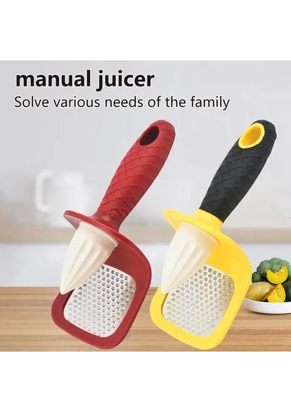 Sarı Manuel Limon Sıkacağı Mini Blender Alüminyum Alaşımlı El Preslenmiş Portakal Meyve Sıkacağı Taşınabilir Pratik Mutfak Aletleri Aksesuarları (Yurt Dışından) modelleri