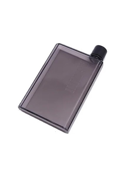 Siyah A6-350ML A5 A6 Kağıt Bardak Botlte Düz Su Şişesi Bpa Ücretsiz Şeffaf Kitap Taşınabilir Kağıt Pedi Su Şişesi Düz Içecekler Su Isıtıcısı Dizüstü Şişe (Yurt Dışından)