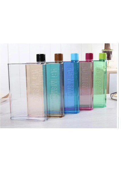 Siyah A6-350ML A5 A6 Kağıt Bardak Botlte Düz Su Şişesi Bpa Ücretsiz Şeffaf Kitap Taşınabilir Kağıt Pedi Su Şişesi Düz Içecekler Su Isıtıcısı Dizüstü Şişe (Yurt Dışından) modelleri