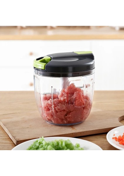 S Manuel Sebze Meyve Kesici Gıda Parçalayıcı Mutfak Aletleri Fındık Öğütücü Kıyma Parçalayıcı El Çekme Sarımsak Soğan Et Ezici (Yurt Dışından)