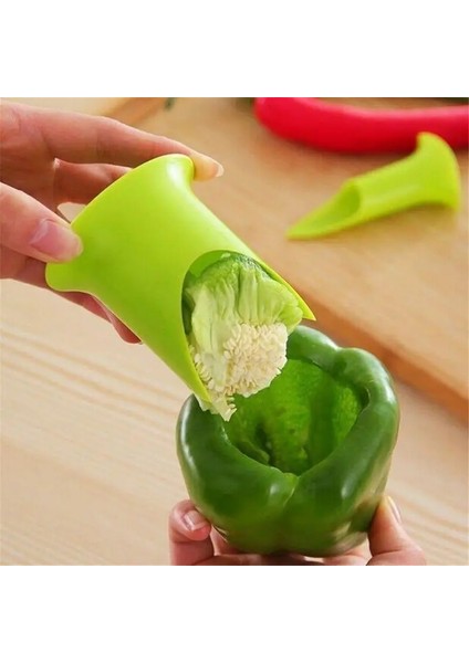 2 In1 Biber Biber Dolmalık Biber Tart Tohum Sökücü Yeşil Biber Biber Kesici Tart Dilimleme Meyve Soyucu Mutfak Eşyası Malzemeleri (Yurt Dışından) fırsatları