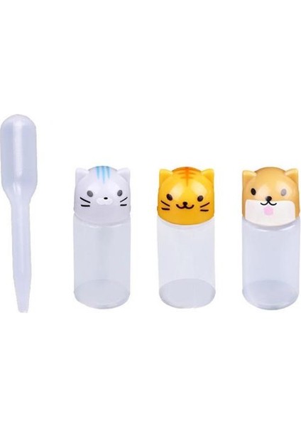 4 Adet Mini Set 1/2 Adet Mini Baharat Sıkılabilir Şişe Karikatür Plastik Domates Bal Çeşni Kabı Yemek Kabı Mutfak Aksesuarları Sos Şişesi (Yurt Dışından)