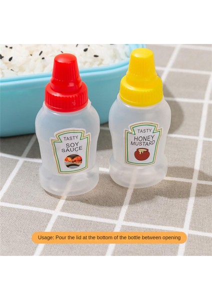 4 Adet Mini Set 1/2 Adet Mini Baharat Sıkılabilir Şişe Karikatür Plastik Domates Bal Çeşni Kabı Yemek Kabı Mutfak Aksesuarları Sos Şişesi (Yurt Dışından) indirimleri