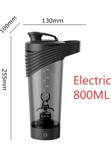 Elektrikli 800ML 600/800ML Max Elektrikli Protein Shaker Şişeleri Kahve Suyu Karıştırıcı Bardak Otomatik Shaker Bardak USB Şarj Edilebilir Blender Bardak Taşınabilir (Yurt Dışından)