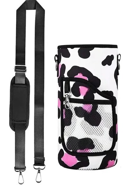 B-2l Su Şişesi Kapakları Neopren El Crossbody Omuz Su Isıtıcısı Taşıyıcı Tutucu Çanta Askıları ile Açık Drinkware Aksesuarı (Yurt Dışından)