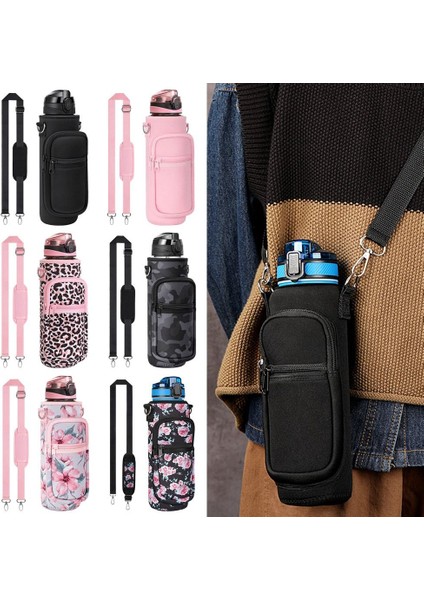 B-2l Su Şişesi Kapakları Neopren El Crossbody Omuz Su Isıtıcısı Taşıyıcı Tutucu Çanta Askıları ile Açık Drinkware Aksesuarı (Yurt Dışından) fiyatları