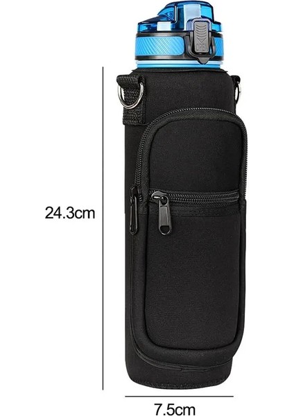 B-2l Su Şişesi Kapakları Neopren El Crossbody Omuz Su Isıtıcısı Taşıyıcı Tutucu Çanta Askıları ile Açık Drinkware Aksesuarı (Yurt Dışından) indirimleri