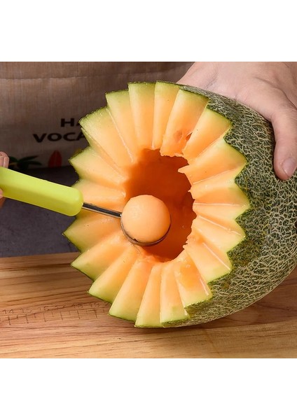Mavi Kavun Balye Kepçe Seti Profesyonel 4 In 1 Paslanmaz Çelik Karpuz Kesici Meyve Oyma Alet Takımı Meyve Scooper Tohum Sökücü (Yurt Dışından) indirimleri