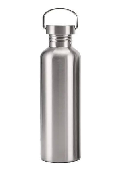 Paslanmaz Kapaklar 1000ML Paslanmaz Çelik Su Şişesi 1000 750 500ML Büyük Ağızlı Bisiklet Yürüyüş Su Şişesi Drinkware Kapaklı Spor Şişe Şişeleri (Yurt Dışından)