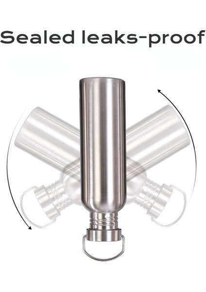 Paslanmaz Kapaklar 1000ML Paslanmaz Çelik Su Şişesi 1000 750 500ML Büyük Ağızlı Bisiklet Yürüyüş Su Şişesi Drinkware Kapaklı Spor Şişe Şişeleri (Yurt Dışından) modelleri