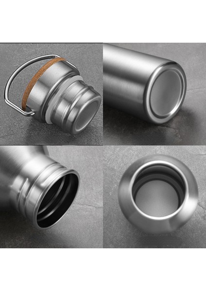 Paslanmaz Kapaklar 1000ML Paslanmaz Çelik Su Şişesi 1000 750 500ML Büyük Ağızlı Bisiklet Yürüyüş Su Şişesi Drinkware Kapaklı Spor Şişe Şişeleri (Yurt Dışından) indirimleri