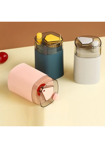 Pembe 1 Adet Otomatik Kürdan Kutusu Yaratıcı Basın Tabelası Ev Kürdan Depolama Kavanoz Otel Restoran Organizasyon Şişe (Yurt Dışından) modelleri