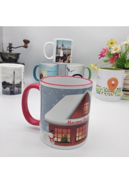 Pembe-2 350ML Renk Kolu Seramik Fincan Dıy Fotoğraf Seramik Kupa Dıy Fotoğraf Fincan Resmi Özelleştirmek Aşıklar Arkadaşlar Aile Için Yaratıcı Hediyeler Mazweı (Yurt Dışından) indirimleri