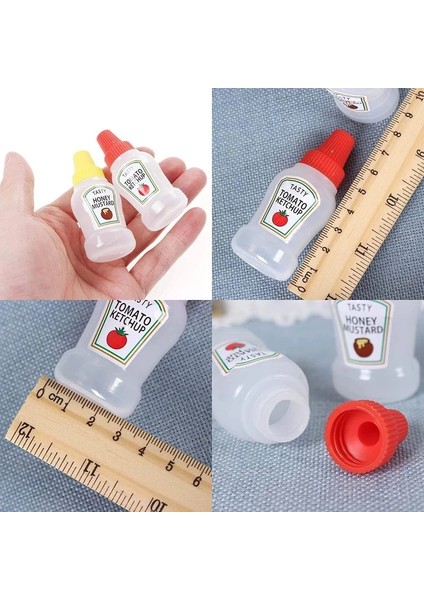 2 Adet Şişe Hujiao Mini Çeşni Sıkılabilir Şişe Salata Sosu Ketçap Sıkılabilir Kavanoz Konteyner Plastik Taşınabilir Yemek Kabı (Yurt Dışından) fırsatları