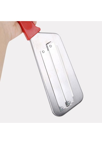 Kırmızı Saplı Manuel Cilt Soyucu Yaklaşık 29.8*9 cm Sebze Bıçağı Rahat Saplı Hafif Çift Bıçaklı Planya Lahana Soğan Patates (Yurt Dışından) fırsatları