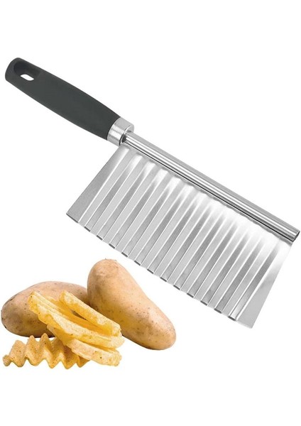 Patates Dalgalı Dilimleme Kesici Patates Kızartması Hafif Paslanmaz Çelik Bıçak Sebze Meyve Parçalayıcı Mutfak Aksesuarları (Yurt Dışından) fiyatları