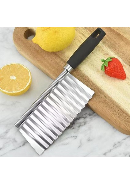 Patates Dalgalı Dilimleme Kesici Patates Kızartması Hafif Paslanmaz Çelik Bıçak Sebze Meyve Parçalayıcı Mutfak Aksesuarları (Yurt Dışından) modelleri