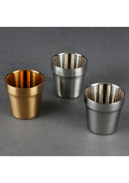 201 260 ml 2 Bira Kupası Çift Duvar Kahve Şarap Bira Paslanmaz Çelik Kupalar Bardak Tumbler Bar Drinkware (Yurt Dışından)