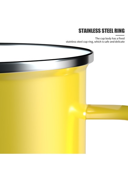 Beyaz Saf Renk Emaye Kupa Vintage Kahve Fincanı Seyahat Çay Bardağı Su Süt Bardak Taşınabilir Kamp Kulplu Kupalar Mutfak Drinkware (Yurt Dışından) indirimleri