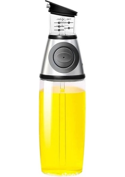 250 ml Gümüş Zeytinyağı Dağıtıcı Şişe Doldurulabilir Sirke Yağı Püskürtücü ile Ölçme Ölçeği Pompası Mutfak Pişirme Salatalar Pişirme Kızartma Için (Yurt Dışından)