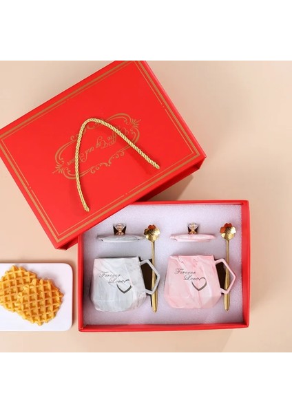 Hediye Kutusu Seti 4 301-400 ml Yaratıcı Hediye Seramik Kapaklı Kupalar Kahve Fincanı USB Coaster Isıtıcı Ped Sabit Sıcaklık Isıtma Süt Çay El Yapımı Termo Kupa (Yurt Dışından) fiyatları