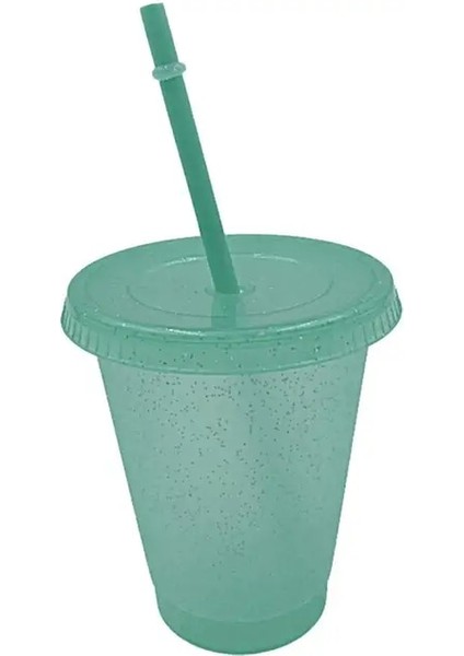 Yeşil L Güzel Pipetli Içme Şişesi Bardak Taşınabilir Iyi Sızdırmazlık Bebek Saman Içme Bardağı (Yurt Dışından)