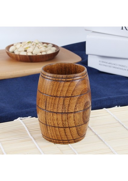 45ML 201-300ML 9 Stilleri Hünnap Ahşap El Yapımı Su Kahve Kupa Bardak Çay Bira Suyu Süt Kupalar Içecek Bardak Kulplu Kahve Bira Kupa Retro Hediye (Yurt Dışından)