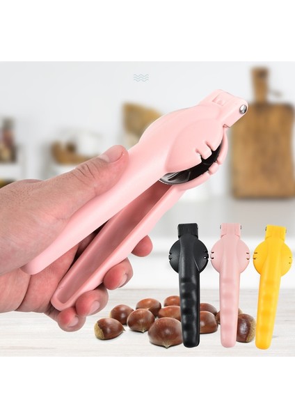 BB03-PEMBE 2 In 1 Paslanmaz Çelik Kestane Açacağı Hızlı Ceviz Klip Kestane Soyucu Çeşitli Fındıklar Için Mutfak Aletleri Kestane Kesici (Yurt Dışından)