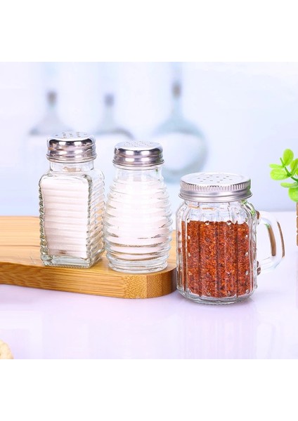 B Mini Biber Sharkers Cam Baharat Şişesi Piknik Barbekü Açık Pişirme Aracı Mutfak Tuz Kavanoz Baharat Şişesi (Yurt Dışından) fiyatları