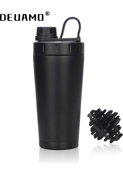 Beyaz Logo Özel Protein Shaker Şişe Paslanmaz Çelik Su Bardağı Çift Duvar Vakum Yalıtımlı Şişe Sızdırmaz Spor Drinkware 20 Oz (Yurt Dışından) modelleri
