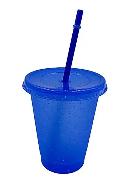 S5 9.8X6X17.3 cm Payetli Glitter Saman Bardak Yeniden Kullanılabilir Gıda Sınıfı Hasır Kapaklı Kupalar Plastik Bardak Mat Kahve Suyu Süt Çay Içme Şişesi (Yurt Dışından)