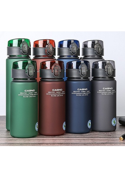 Siyah 560ML 400/560ML Taşınabilir Spor Su Şişesi Bpa Ücretsiz Sızdırmaz Spor Salonu Şişe Içecek Kupaları (Yurt Dışından)